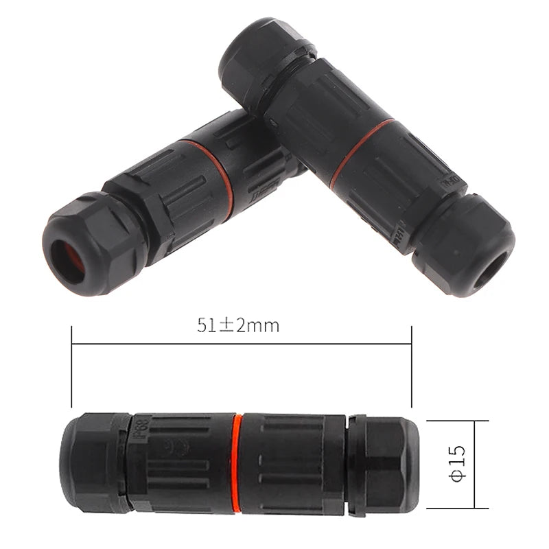 IP68 Waterproof Wire Cable Connector – Outdoor Plug Socket Waterproof Cable Connector Axl