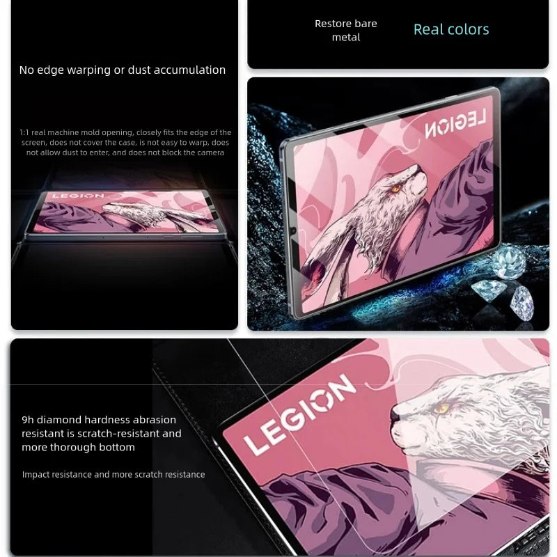 2-Pack Tempered Glass Screen Protector – Lenovo Legion Y700 2023 Tablet Screen Protector Axl