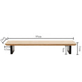 Solid Ash Wood Monitor Riser & Desktop Storage Rack Monitor Riser Rack Axl Wood Color-95CM