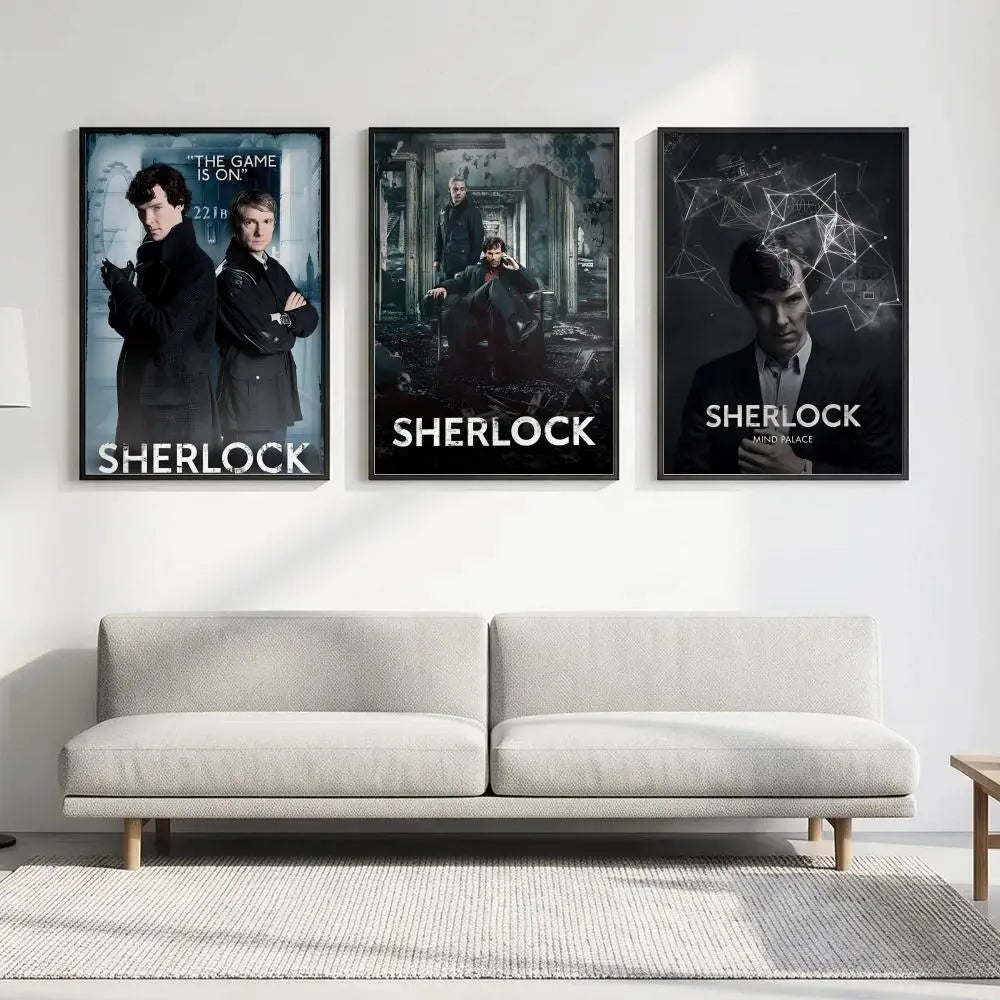 Sherlock Holmes HD Wall Poster – Waterproof Sticky Art Print Wall Art Poster Axl