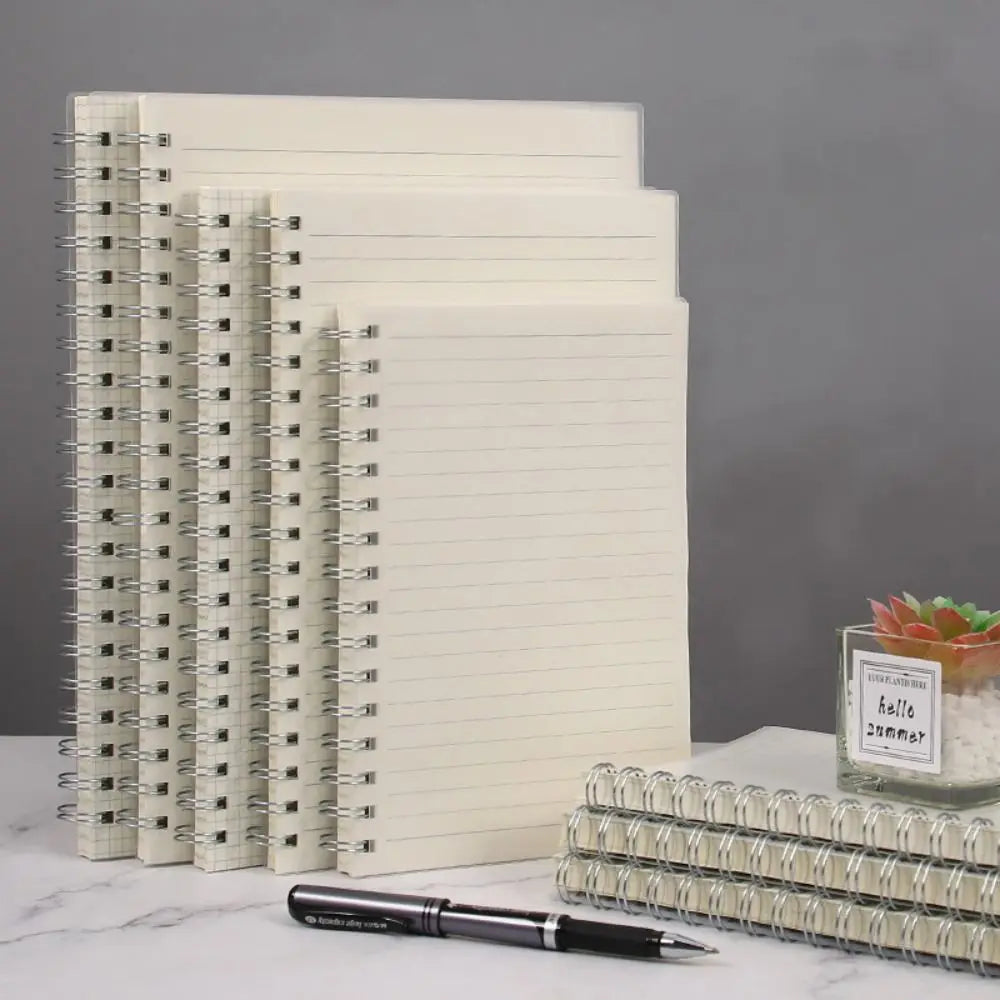 Coil Notebook A4/A5/A6/B5 – Grid, Blank & Lined Sketchbook Spiral Coil Notebook Axl