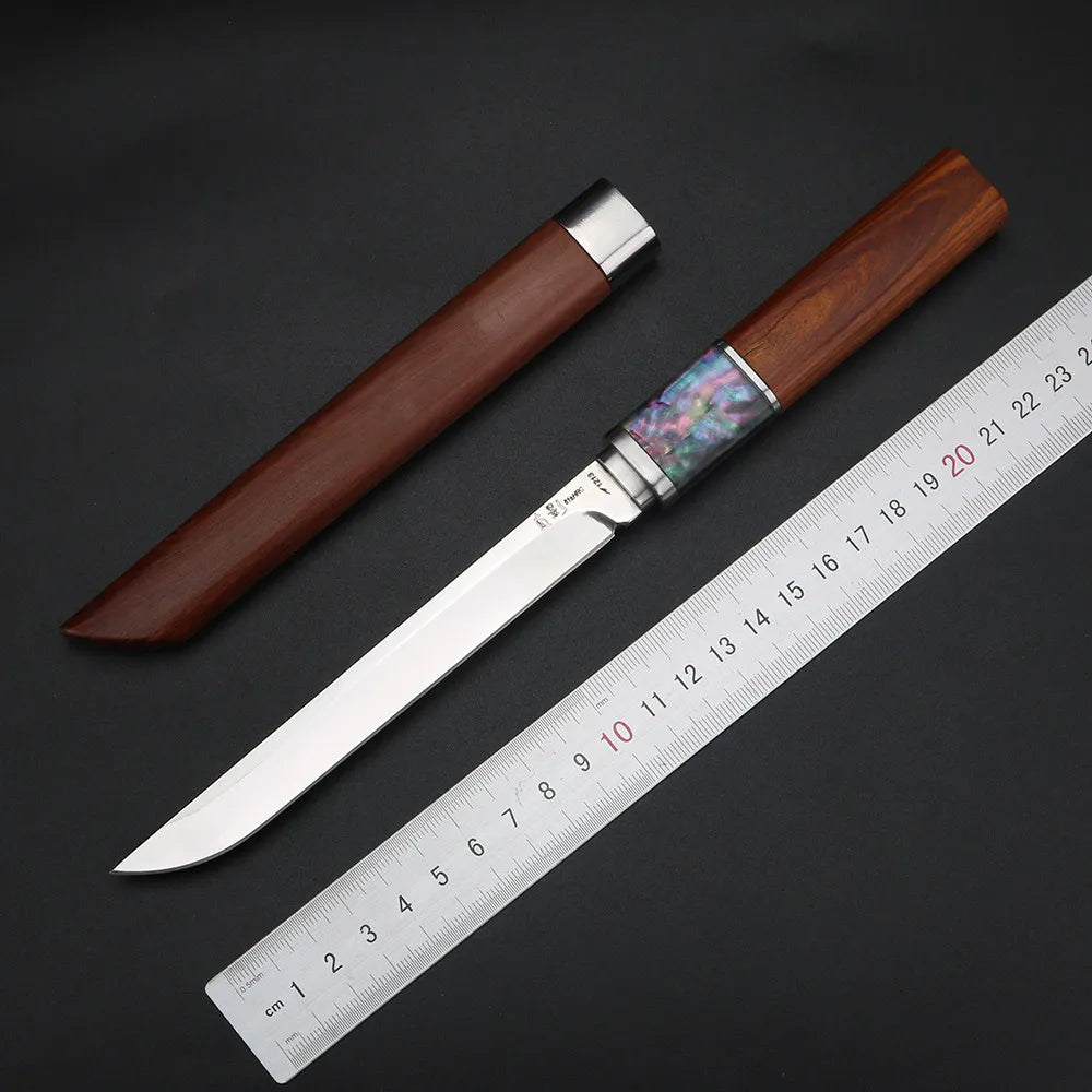 440C Stainless Steel Kitchen Knife – Wood Handle Meat Slicer Kitchen Knife Axl