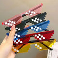5-Pack Pixel Mosaic Novelty Sunglasses | Fun Party Glasses Novelty Party Glasses Axl 5pcs