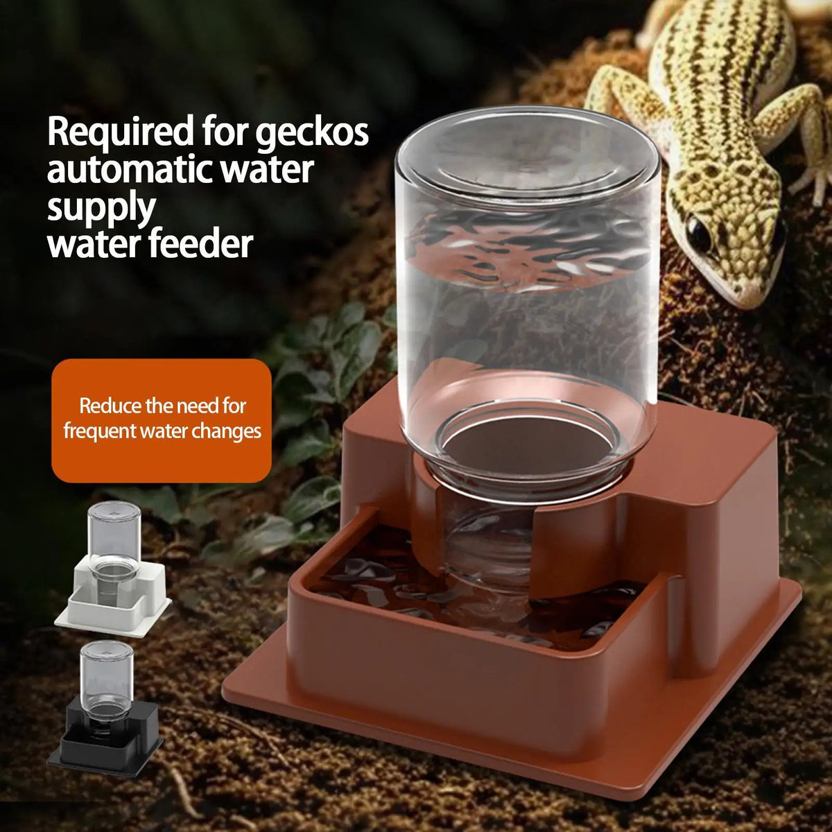 Automatic Reptile Water Dispenser – Tortoise & Gecko Dish Reptile Water Dispenser Axl