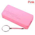 DIY 18650 Power Bank Case – 2-Slot Portable Charger Box Power Bank Case Axl Pink