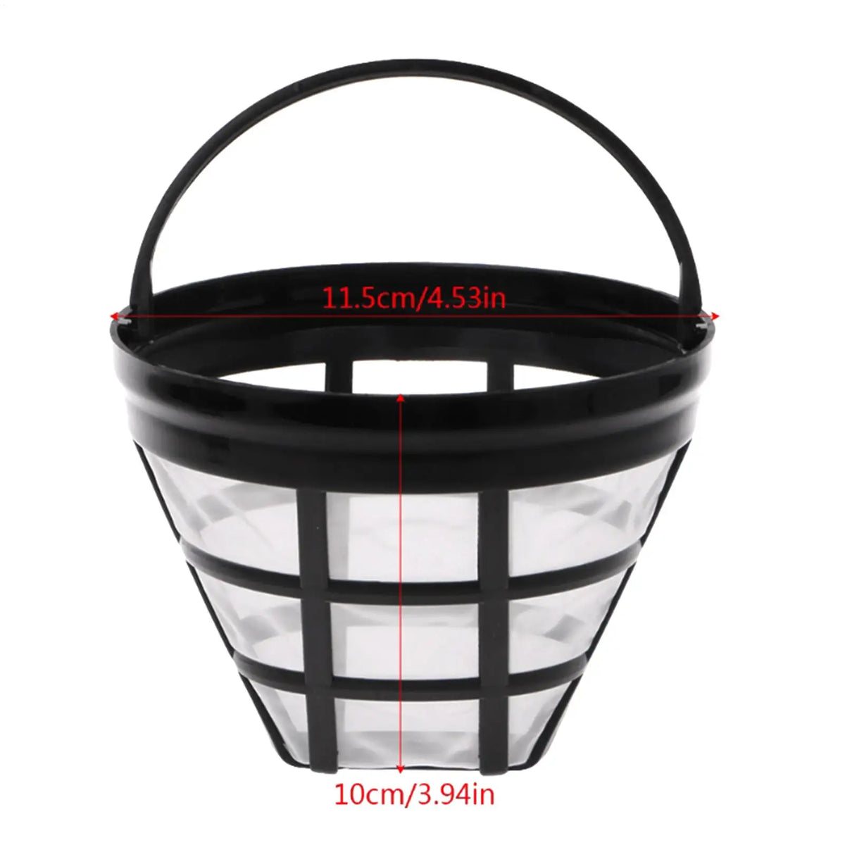 Reusable #4 Cone Coffee Filter – Nylon Mesh Basket Reusable Coffee Filter Axl
