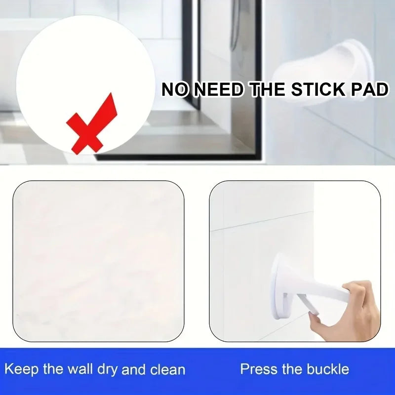 Wall-Mounted Shower Foot Rest – Suction Cup Shower Pedal Shower Foot Rest Axl