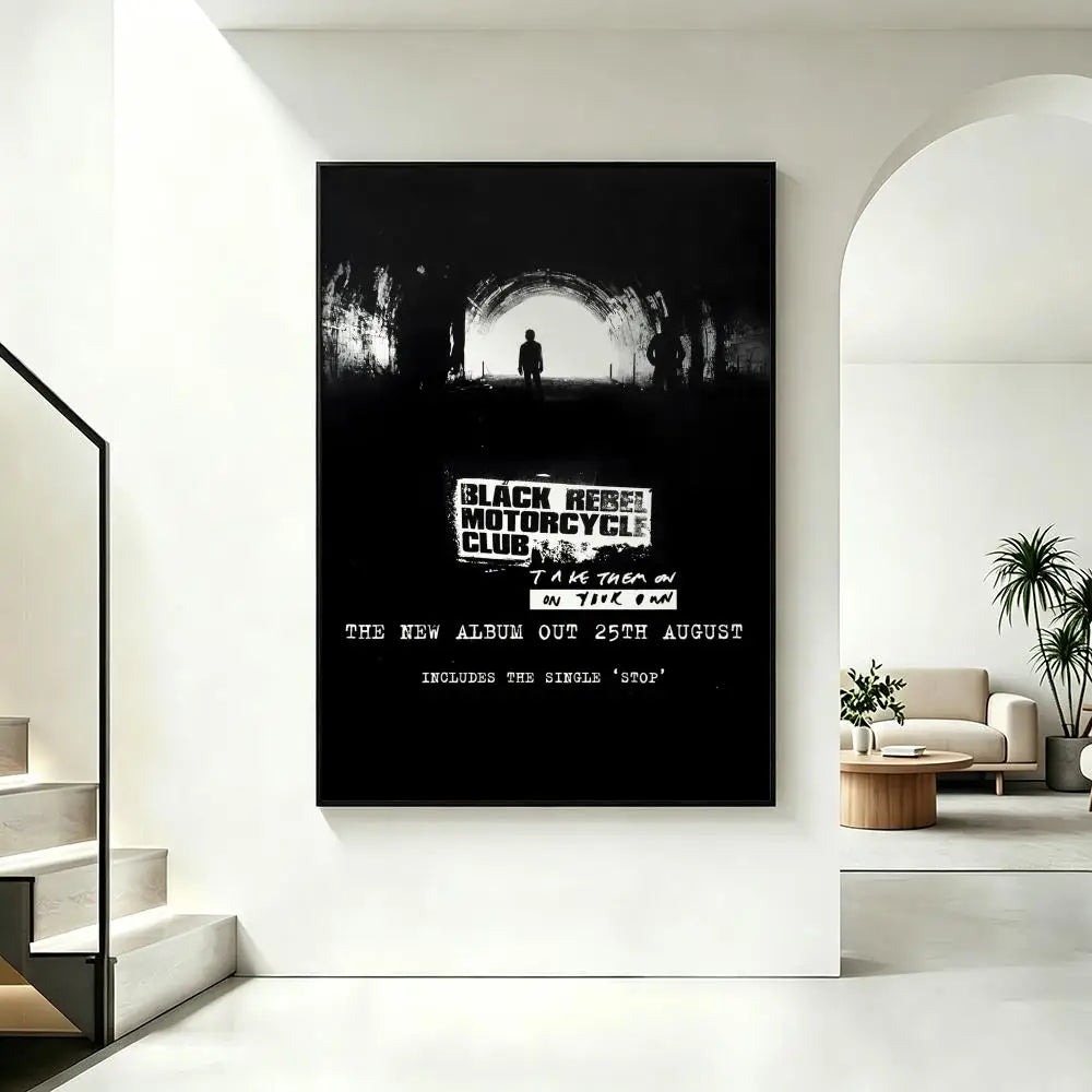 BRMC Band HD Art Poster – Waterproof Sticky Wall Decor Music Band Poster Axl