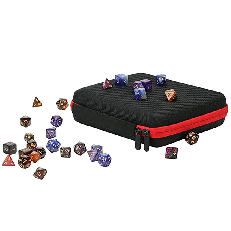 EVA Hard Carrying Case – 70-Hole RPG Dice Bag with Partition Dice Storage Case Axl