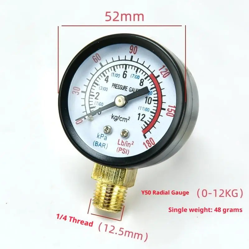Air Compressor Pressure Gauge 0-10/0-12/0-25 Bar | DIY Tool Pressure Gauge Axl A9