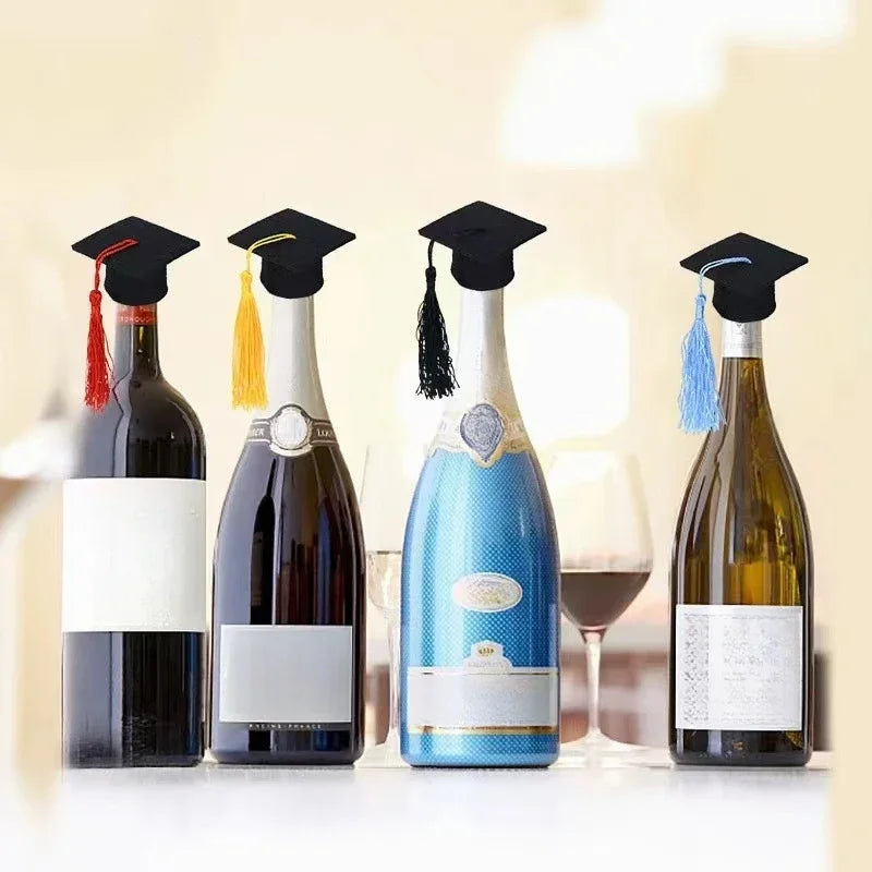 Mini Felt Graduation Caps with Tassels – Party Decor 5/10 Pack Party Decoration Axl