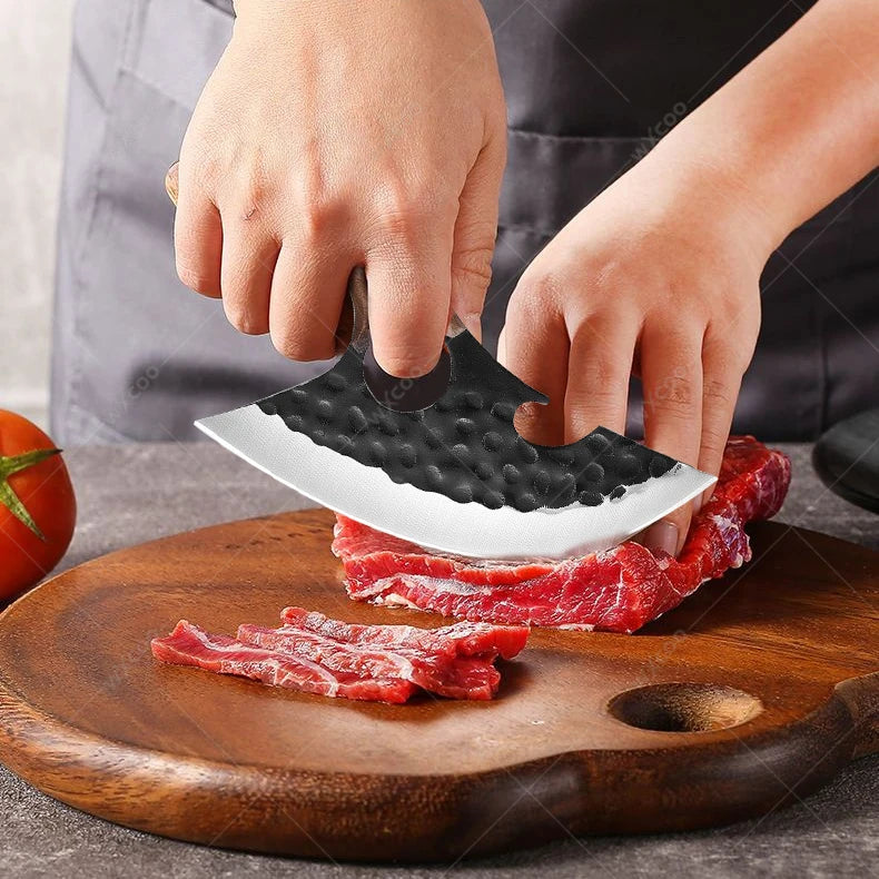 WXCOO Stainless Steel Meat Cleaver & Chef Knife Set Kitchen Knife Set Axl