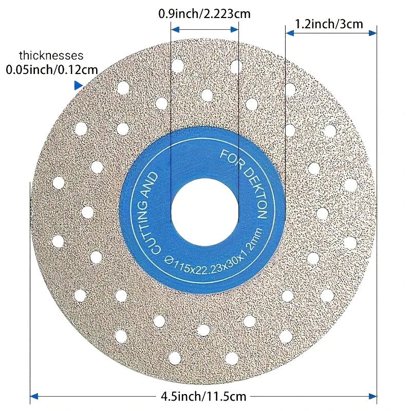 115mm Diamond Cutting Blade – Wet & Dry for Tile & Granite Diamond Cutting Blade Axl Default Title