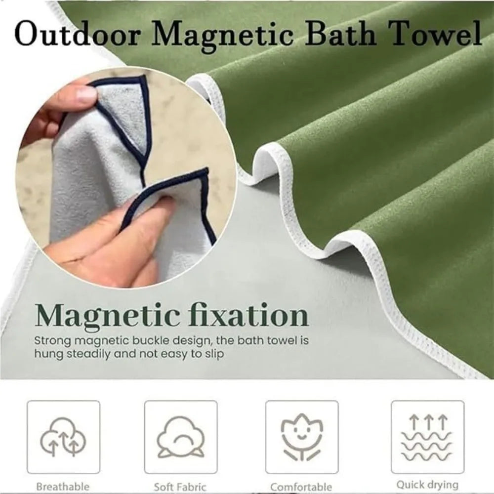 Oversized Magnetic Microfiber Beach Towel – Quick-Dry, Sand-Free Magnetic Beach Towel Axl