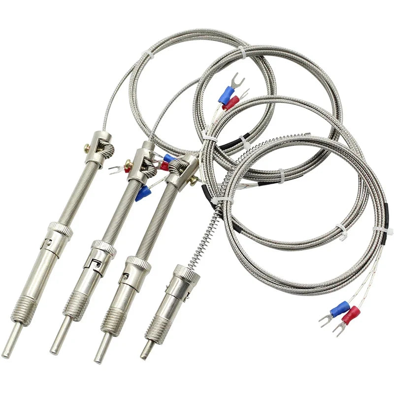 M12 Type K/E Thermocouple Temperature Sensor | 1–5m Cable Thermocouple Sensor Axl
