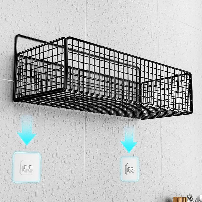 No-Drill Wall Mount Bathroom Shelf & Kitchen Storage Rack Wall Mount Shelf Axl