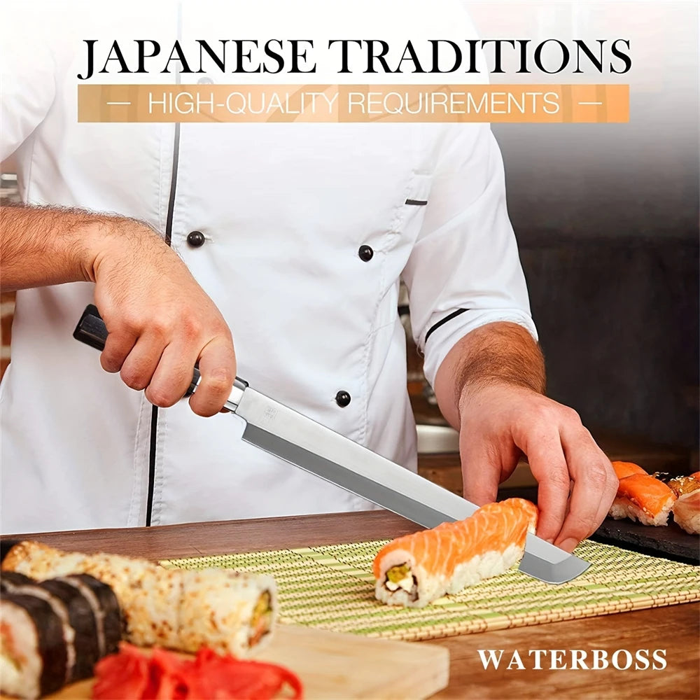 High Carbon Japanese Sashimi Knife – Sushi & Salmon Slicer Japanese Kitchen Knife Axl