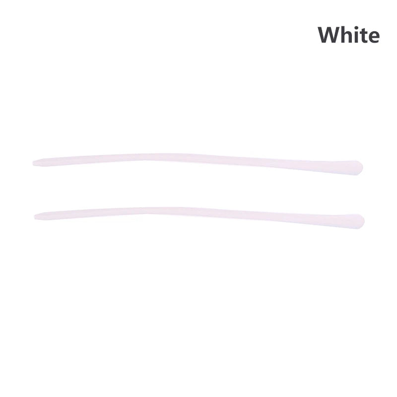 Silicone Glasses Temple Tips – Non-Slip Eyeglass Ear Covers Eyeglass Temple Tips Axl White