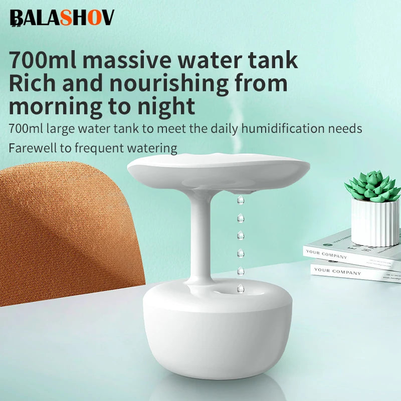Anti-Gravity Ultrasonic Cool Mist Humidifier & LED Night Light Ultrasonic Humidifier Axl