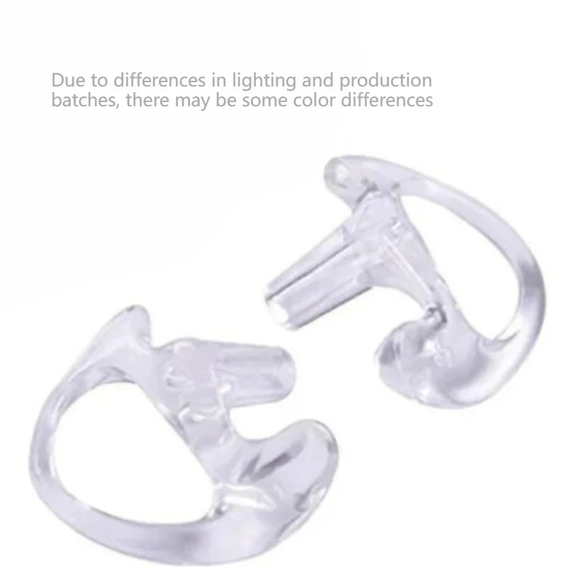 Soft Silicone Earmold Kit – 2-Way Radio Coil Tube Earpiece Radio Earpiece Kit Axl clear-1pair M