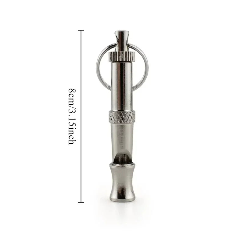 Adjustable Dog Training Whistle – Stainless Steel Pet Flute Dog Training Whistle Axl