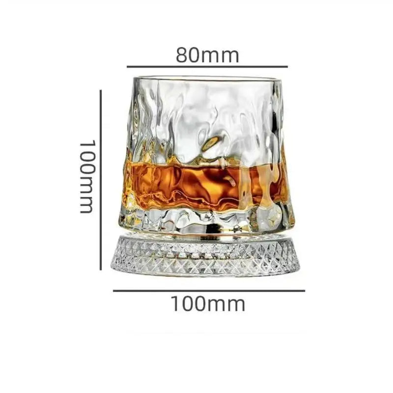 Tumbler Rotating Wine Glass – Non-Spill Swivel Whiskey Cup Swivel Drinkware Axl A7 201-300ml