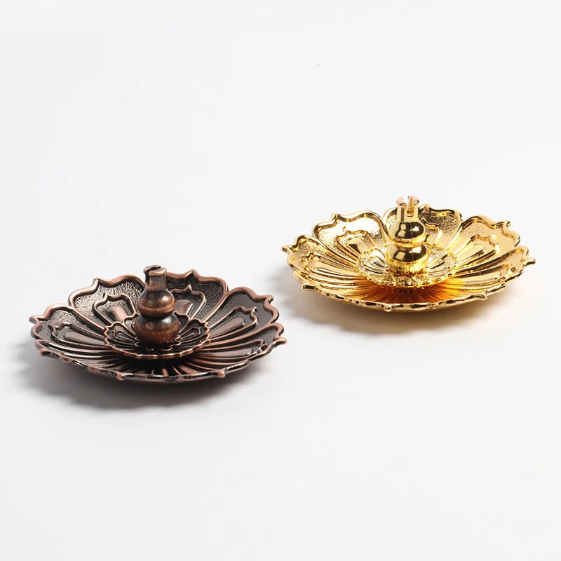 Lotus Incense Burner Stick Holder – Zinc Alloy Coil Base Incense Burner Holder Axl