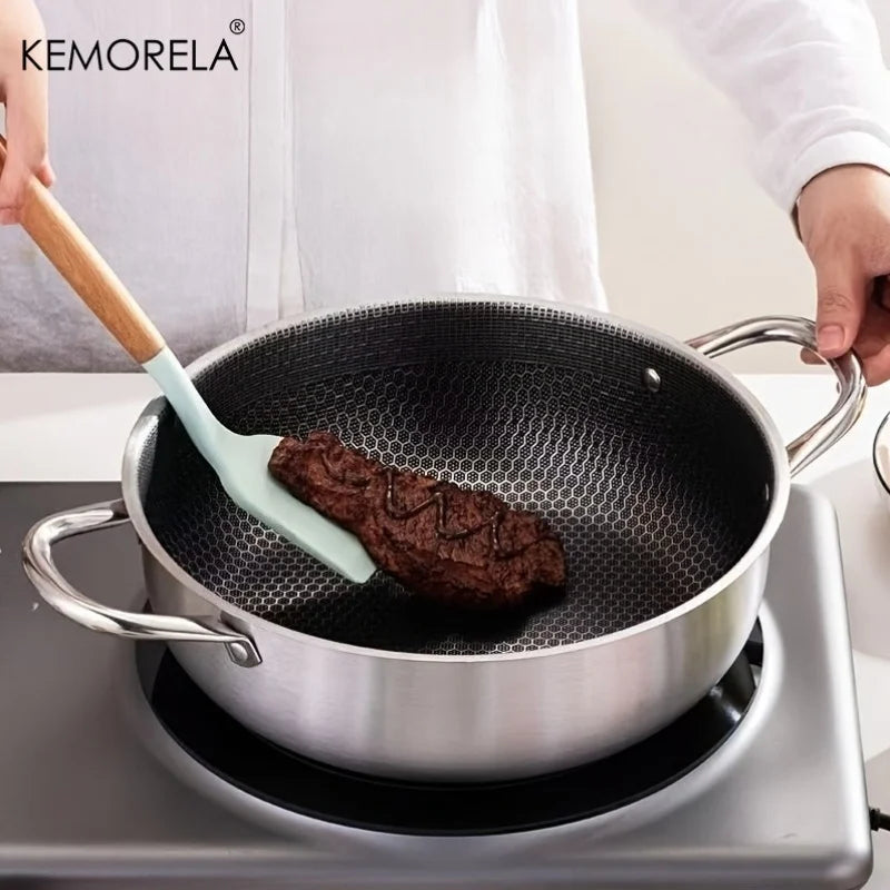 KEMORELA Stainless Steel Grill Pan – Induction & Oven Safe Grill Pan Axl