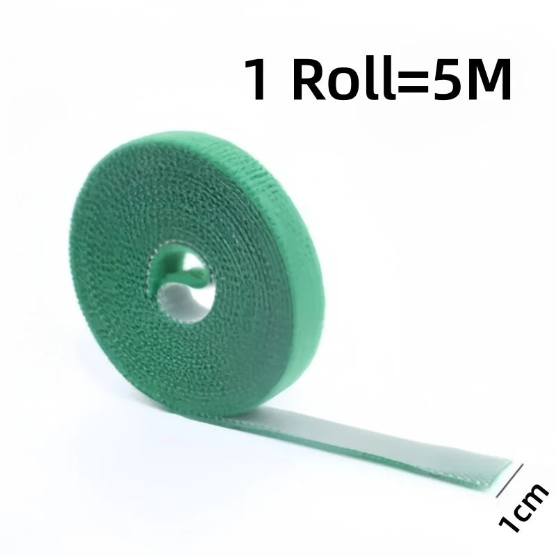 Reusable Plant Ties Hook & Loop Garden Tape 5M & 15M Roll Garden Plant Ties Axl 1cmx5M