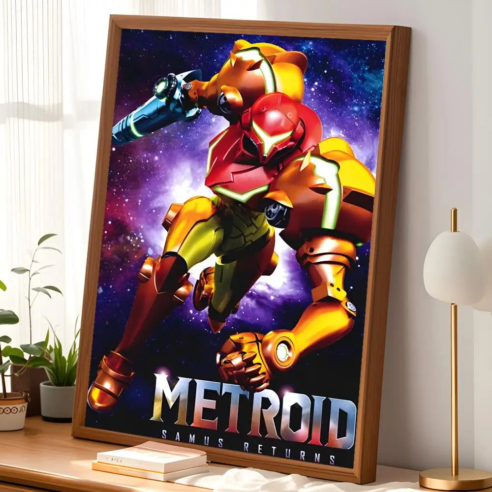 Metroid HD PVC Self-Stick Wall Art Poster – Waterproof Decor Wall Art Poster Axl