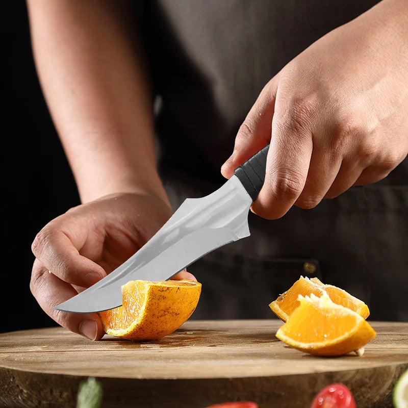 Hand Forged Stainless Steel Boning Cleaver Knife with Sheath Kitchen Knife Axl