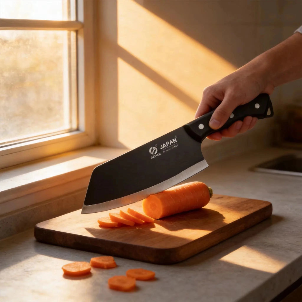 Stainless Steel Chinese Chef's Cleaver – Forged Kitchen Knife Kitchen Cleaver Knife Axl