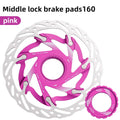 VXM 160mm Center Lock Disc Brake Rotor – CNC Aluminum MTB Disc Brake Rotor Axl Pink 160mm