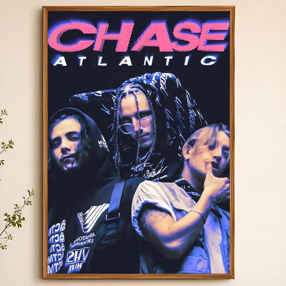 Chase Atlantic PVC Wall Poster – Peel & Stick HD Art Decor Wall Art Poster Axl White07 40X50cmNoframe
