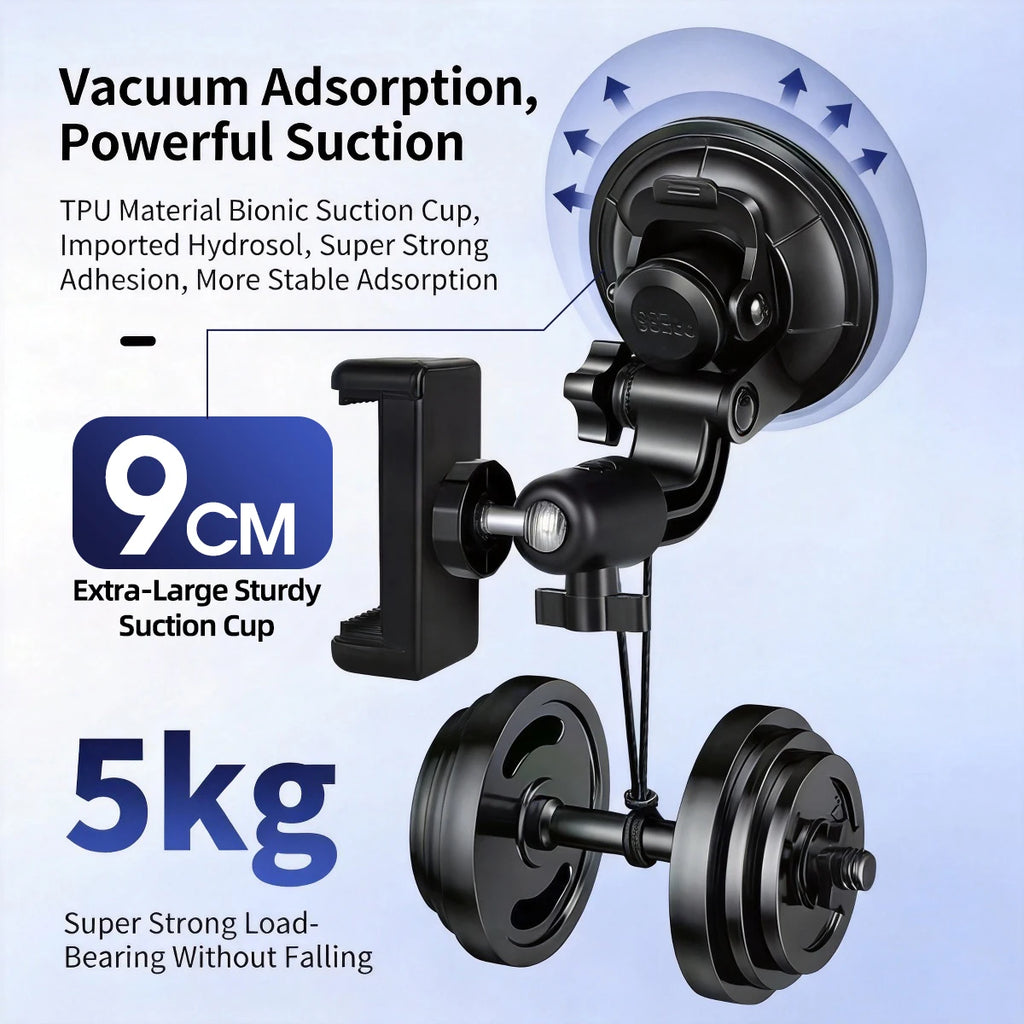 Universal Car Phone Holder – 360° Suction Cup Windshield Mount Car Phone Mount Axl
