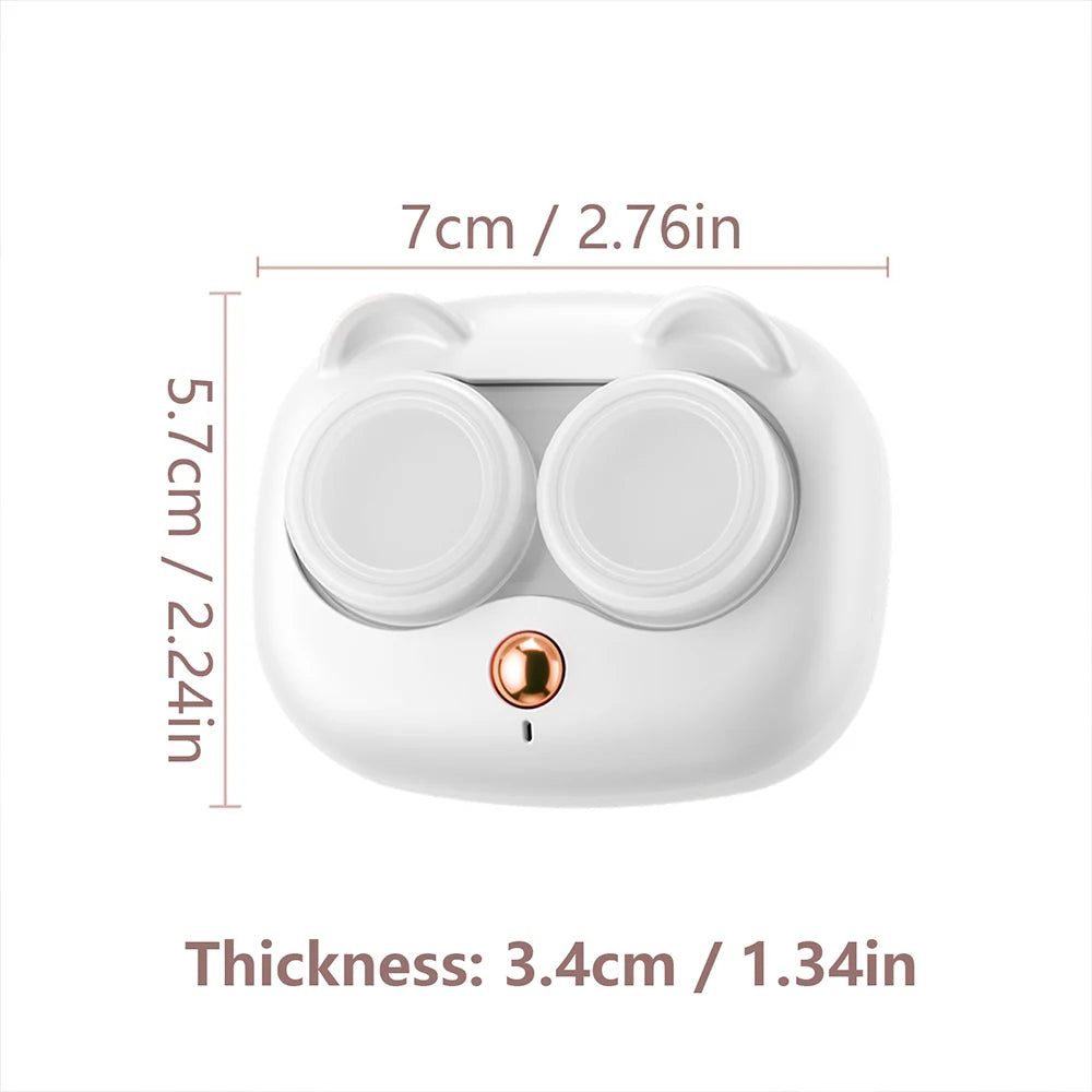 Cat Shape Vibrating Contact Lens Cleaner Case | Battery Powered Contact Lens Cleaner Axl