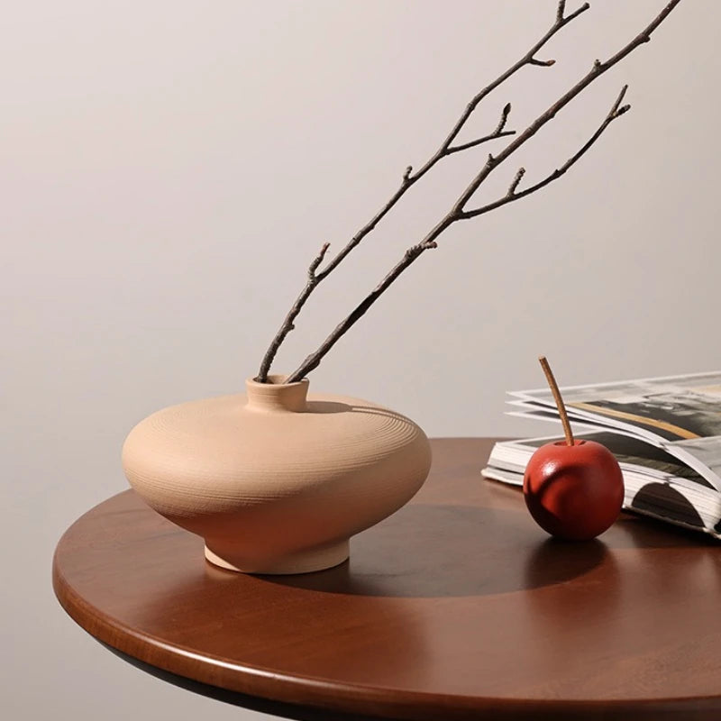 Retro Porcelain Ceramic Vase – Tabletop Flower Vessel Décor Decorative Ceramic Vase Axl