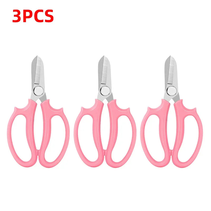 Professional Garden Pruning Shears – Flower & Fruit Scissors Garden Pruning Shears Axl Pink 3pcs