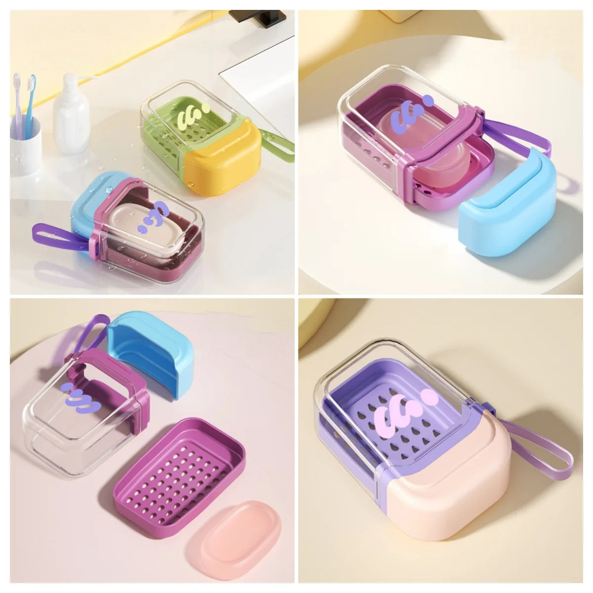 Portable Waterproof Soap Box – Travel Soap Case with Drain Travel Soap Case Axl
