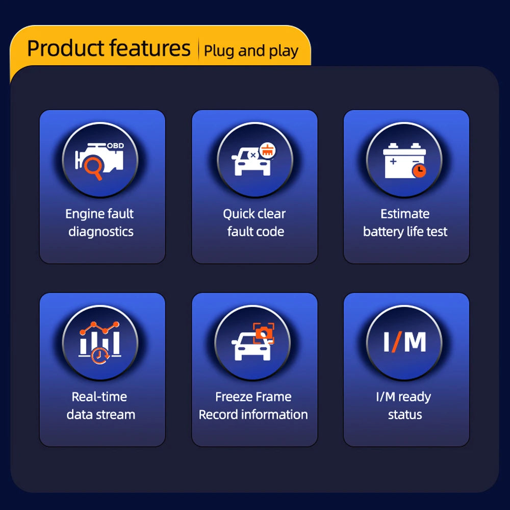 MS812 OBD2 Scanner – Car Diagnostic Tool & Battery Tester OBD2 Diagnostic Scanner Axl
