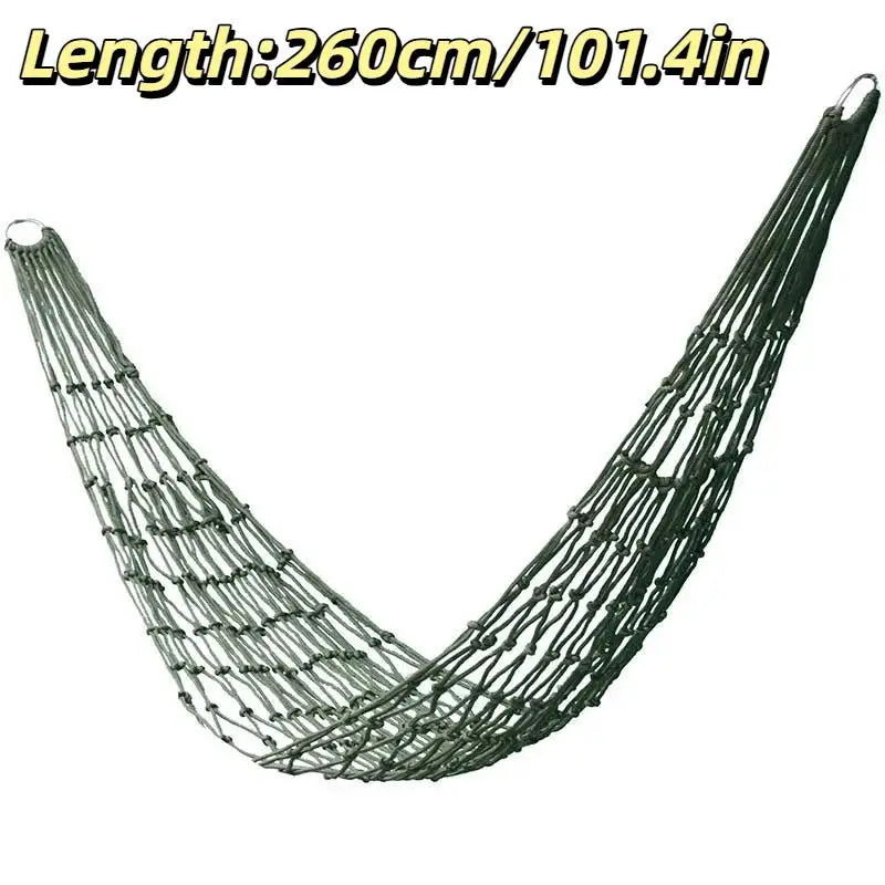 Single Nylon Mesh Camping Hammock – Lightweight Hanging Swing Camping Hammock Axl