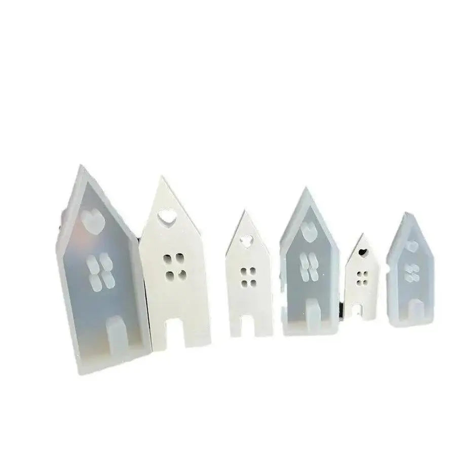 Mini House Silicone Mold – DIY Resin, Concrete & Candle Casting Silicone Casting Mold Axl