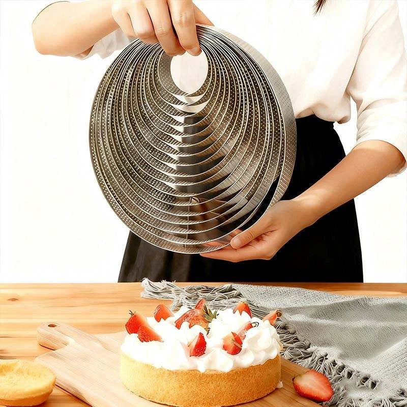Stainless Steel Perforated Tart Ring & Mousse Cake Mold Tart Ring Mold Axl