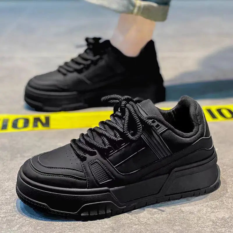 Men's Thick Sole Breathable Casual Sneakers | Non-Slip Lace-Up Men's Casual Sneakers Axl