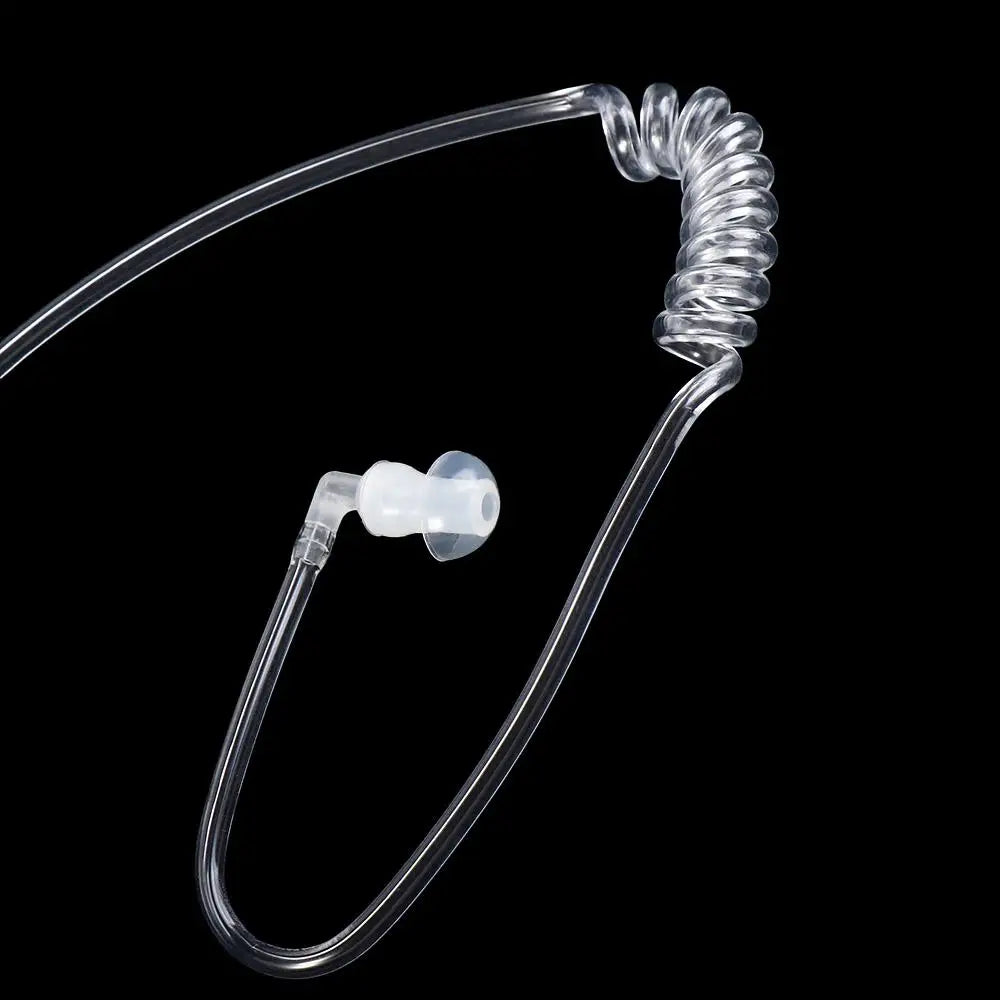 Air Tube Ear Hook Earpiece – 3.5mm Wired Monaural Headset Wired Ear Hook Earpiece Axl
