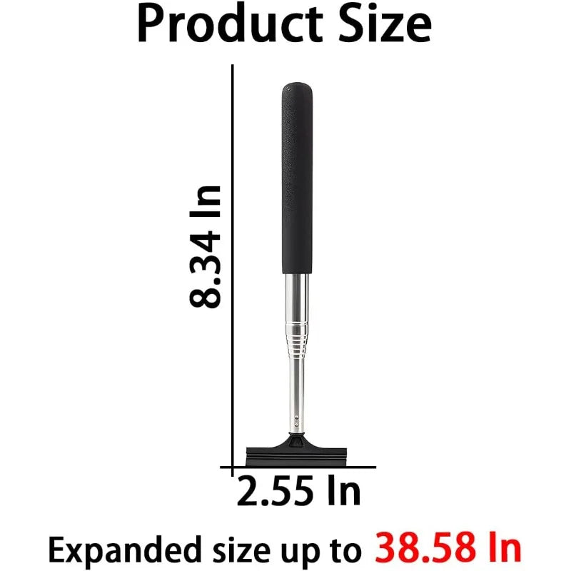 Telescopic Car Mirror Squeegee – Handheld Window Wiper Tool Car Mirror Squeegee Axl