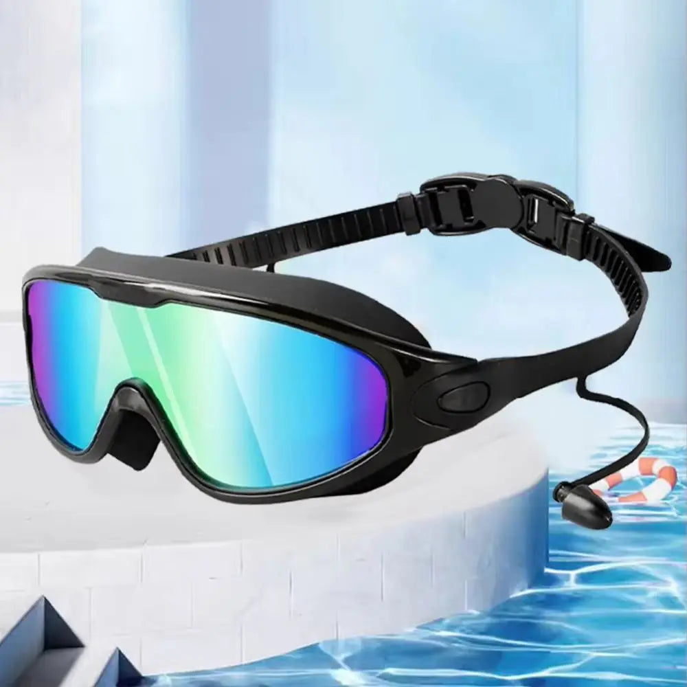 UV Anti-Fog Large Frame Swim Goggles – Coated Lens Adult Swim Goggles Axl
