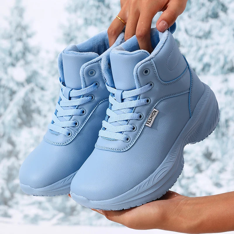 Women's Wide Toe Box Winter Ankle Boots – Warm & Non-Slip Women's Ankle Boots Axl SKY BLUE 37
