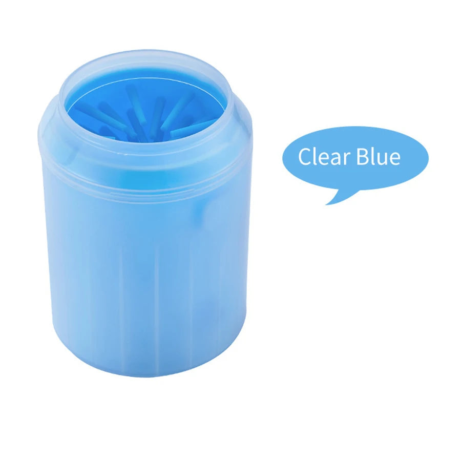 Pet Paw Cleaner Cup – Easy Dog Foot Wash Tool Dog Paw Cleaner Axl Blue S