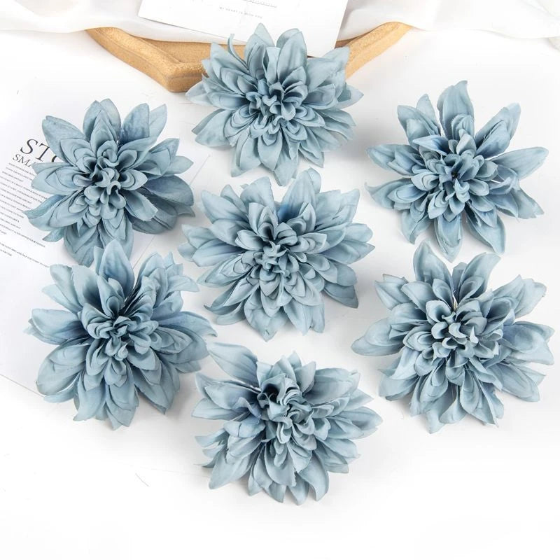 Silk Artificial Rose Flower Heads 5/10 Pcs – Wedding & Home Decor Artificial Flower Heads Axl color 8 5 pcs